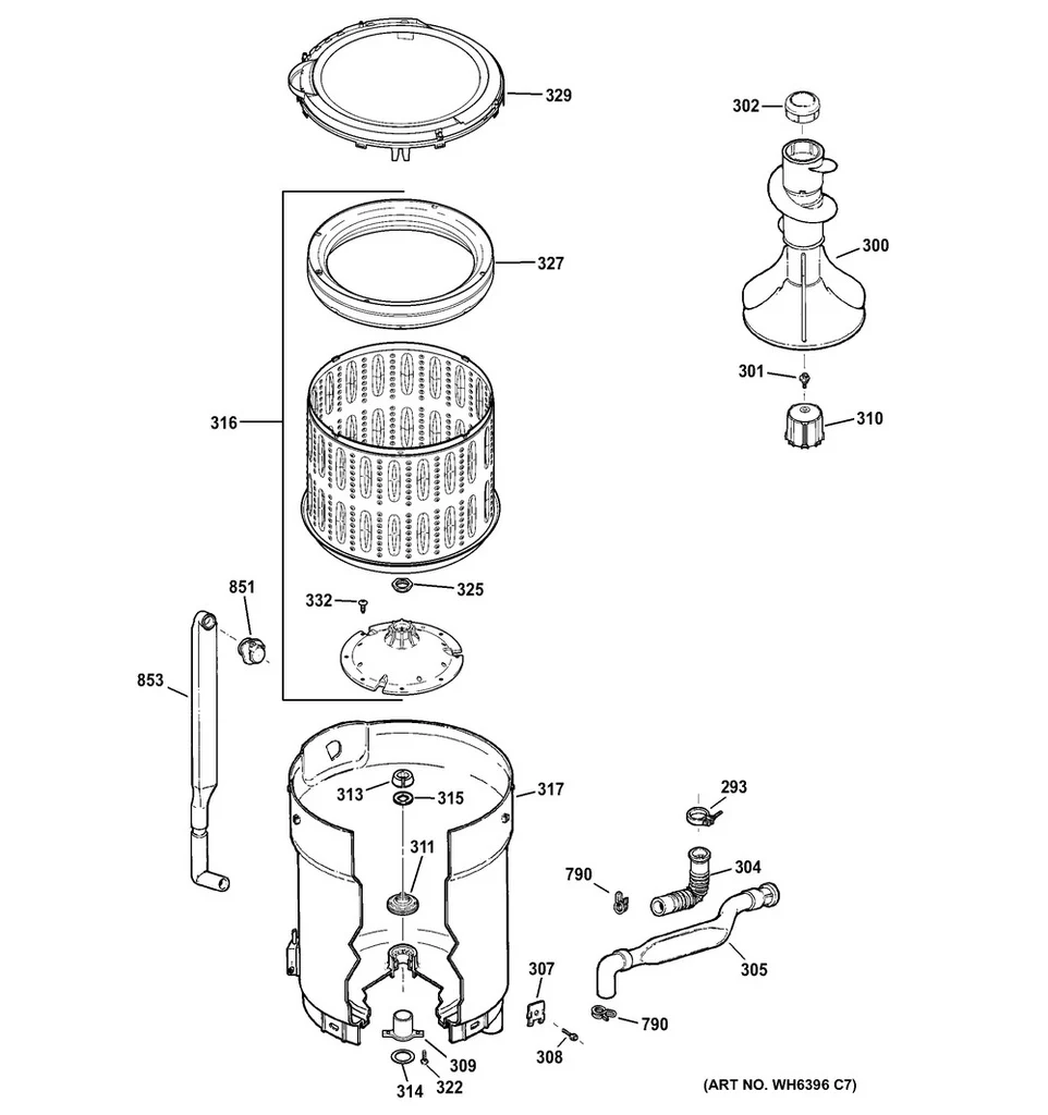 GE Washer Bearing - WG04F01204