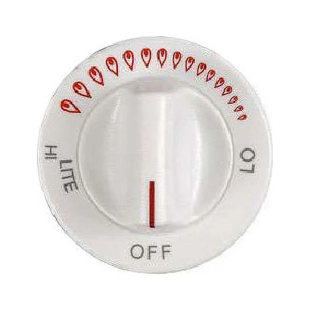 Whirlpool Range /Oven Burner Control Knob (White) - WP74002115, Replaces: 74002115